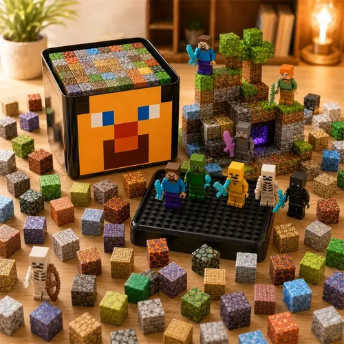 Magnetic block building Minecraft