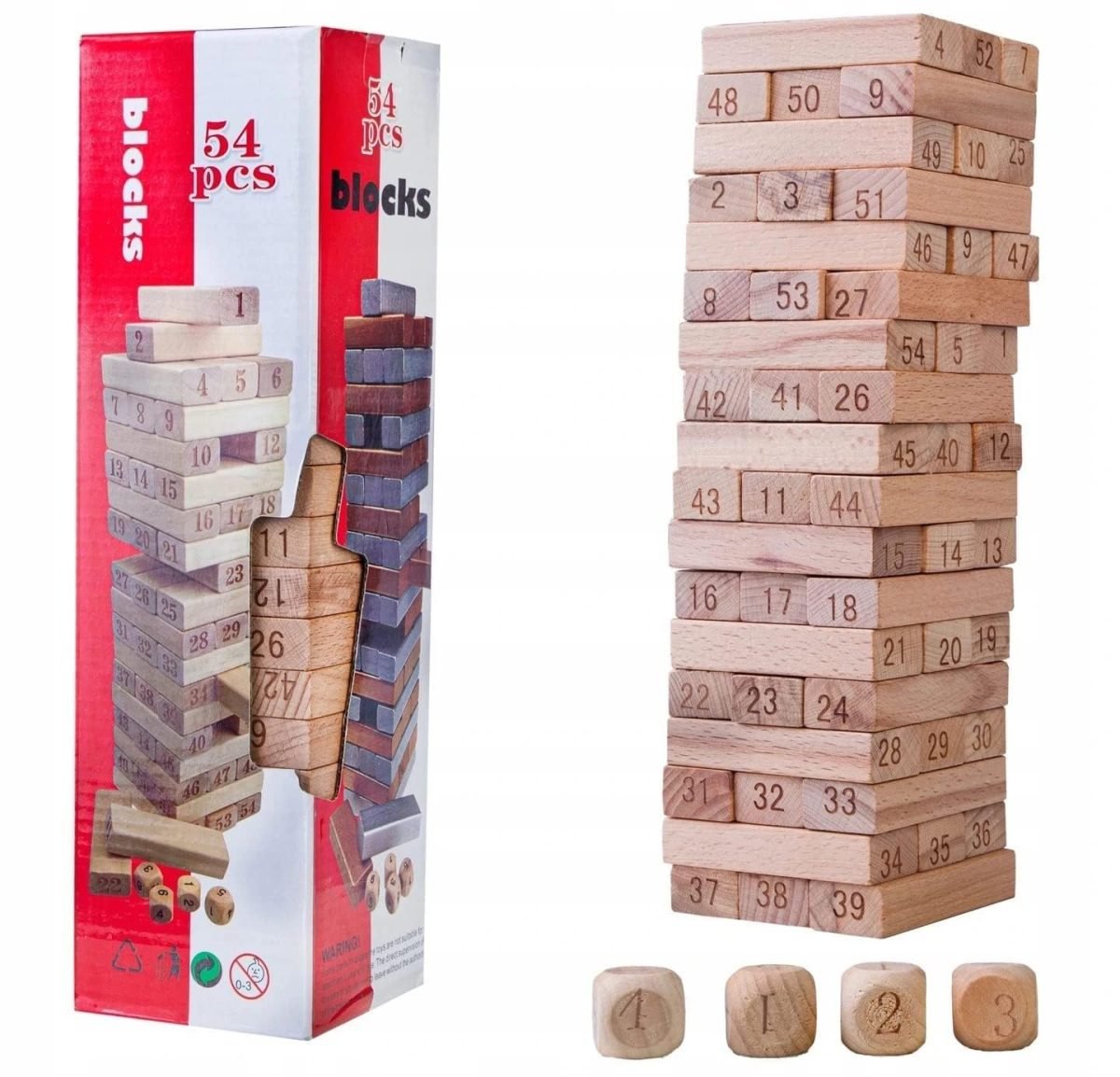 Jenga 54pcs - number